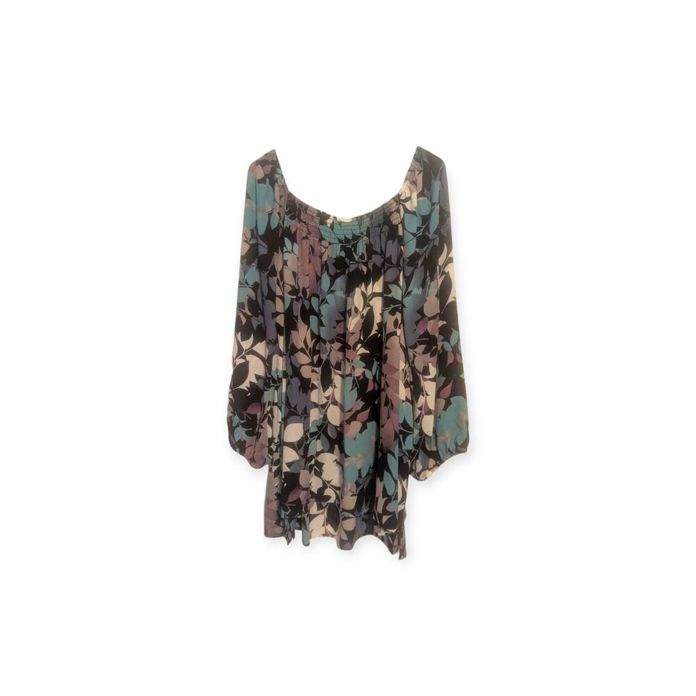 Catherines On Off Shoulder Flowy Tunic Top 3X